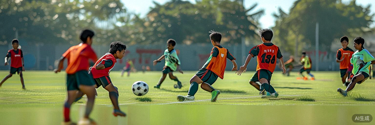 Program pengembangan pemuda M88 msports melatih atlet muda Indonesia di lapangan sepak bola